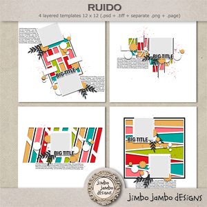Ruido templates by Jimbo Jambo Designs
