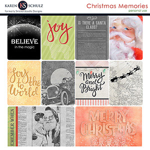 Christmas Memories Pocket Cards