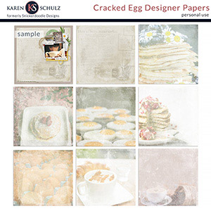 Cracked Egg Designer Papers