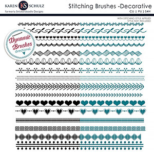 Stitching Brushes Decorative