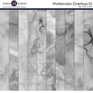 Watercolor Overlays 01