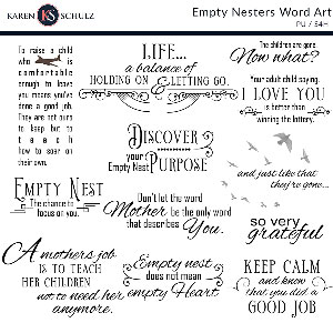 Empty Nesters Word Art