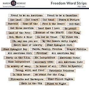 Freedom Word Strips