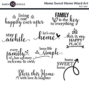 Home Sweet Home  Word Art