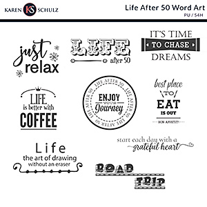 Life After 50 Word Art