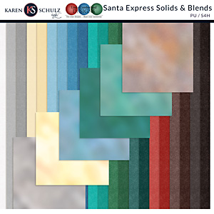 Santa Express Solids and Blends Papers 