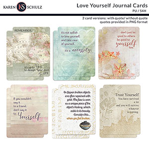 Love Yourself Journal Cards