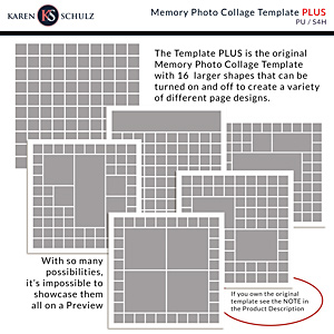 Memory Photo Collage Template PLUS