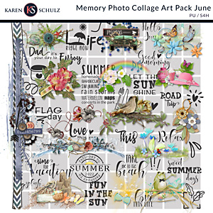 Memory Photo Collage Art Pack June