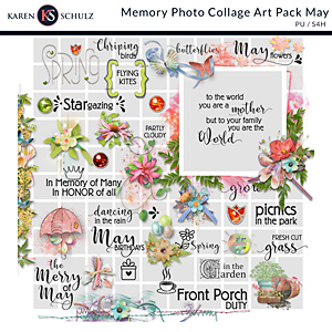 Memory Photo Collage Art Pack May