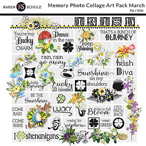 Memory Photo Collage Art Pack March