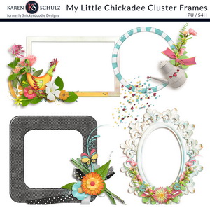 My Little Chickadee Cluster Frames