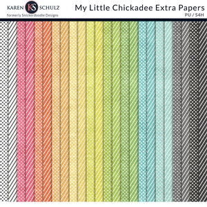 My Little Chickadee Extra Papers