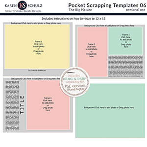 Pocket Scrapping Templates 06