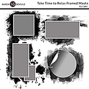 Take Time to Relax Framed Masks