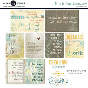 This is Me January Pocket Cards