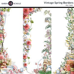 Vintage Spring Borders