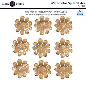 Watercolor Splat Styles