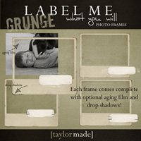 Label Me What You Will GRUNGE Frames