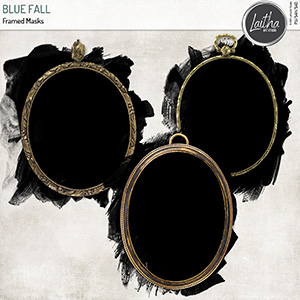 Blue Fall - Framed Masks