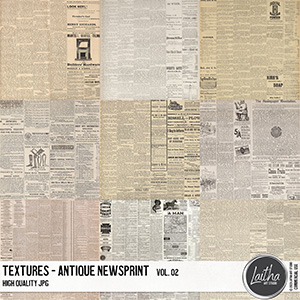 Antique Newsprint Textures Vol. 02