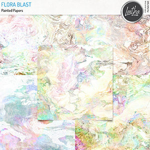 Flora Blast - Painted Papers