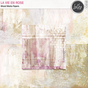 La Vie En Rose - Mixed Media Papers