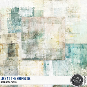 Life At The Shoreline - Mixed Media Papers