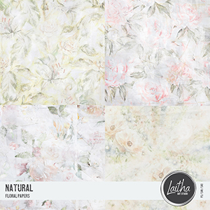 Natural - Floral Papers