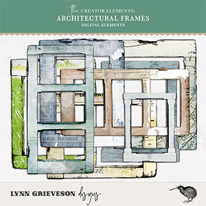 Architectural Frames by Digital Scrapbooking designer Lynn Grieveson
