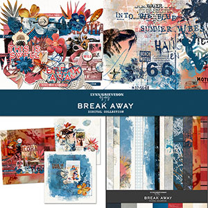Break Away Digital Scrapbooking Collection by Lynn Grieveson