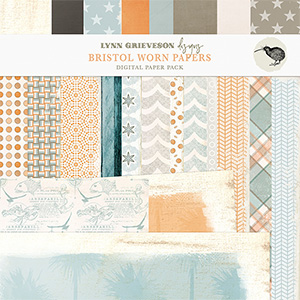 Bristol Digital Scrapbooking Paper Pack by Lynn Grieveson