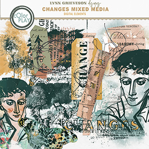 Changes Digital Scrapbooking Mixed Media by Lynn Grieveson