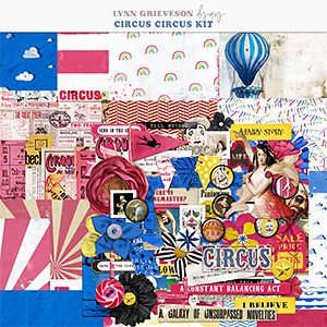 Circus Circus Digital Scrapbooking Kit by Lynn Grieveson