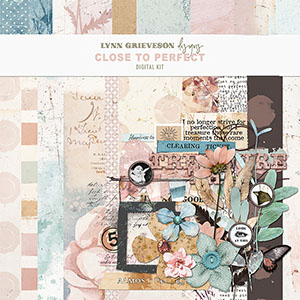 Close to Perfect Digital Scrapbooking Kit by Lynn Grieveson