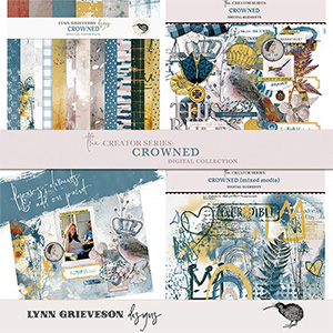 Crowned Digital Scrapbooking Kit by Lynn Grieveson