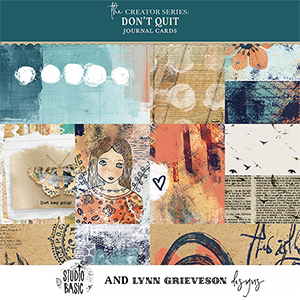 Don't Quit Journal Cards by Lynn Grieveson and Studio Basic