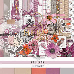Feuilles Digital Scrapbooking Kit