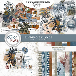 Finding Balance Digital Scrapbooking Collection by Lynn Grieveson