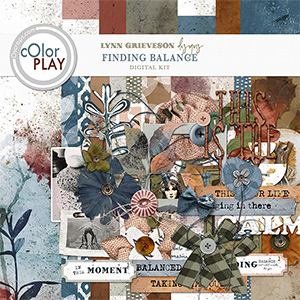 Finding Balance Digital Scrapbooking Kit by Lynn Grieveson 