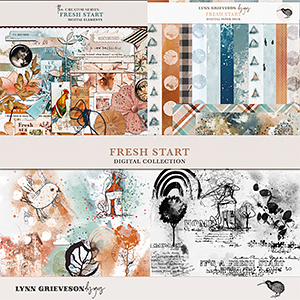 Fresh Start Digital Scrapbooking Collection by Lynn Grieveson