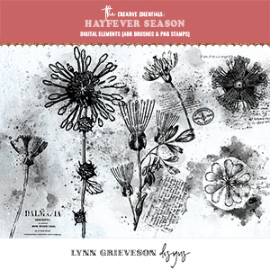 Hayfever Season Brushes and Stamps by Digital Scrapbooking designer Lynn Grieveson