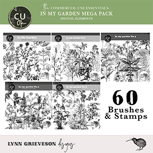 In My Garden CU Brush and Stamp Bundle