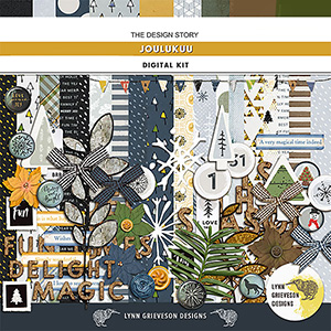 Joulukuu Digital Scrapbooking Kit by Lynn Grieveson