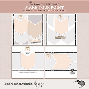 Make Your Point Digital Scrapbooking Templates