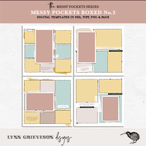 Messy Pockets Boxed No3 templates