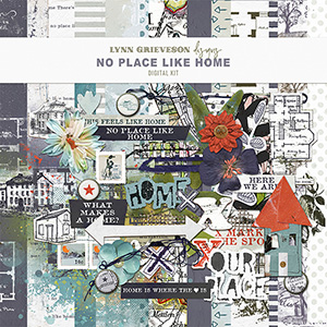 No Place Like Home Digital Scrapbooking Kit by Lynn Grieveson