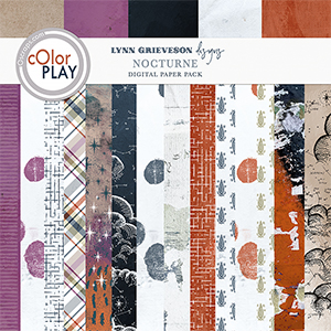 Nocturne Digital Scrapbooking Paper Pack by Lynn Grieveson