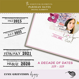 Parisian Date Stamps by Lynn Grieveson