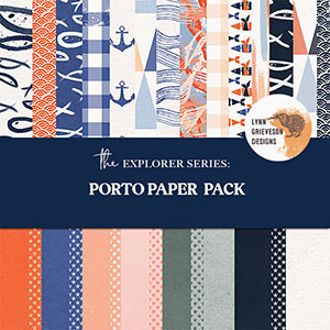 Porto Digital Scrapbooking Paper Pack by Lynn Grieveson